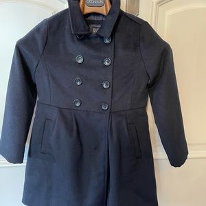 Navy Gap Kids Girls Fall Coat  (medium, size 8-9)